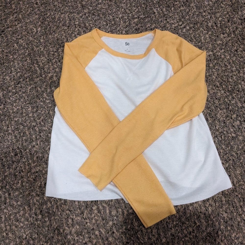 Cropped long sleeve shirt